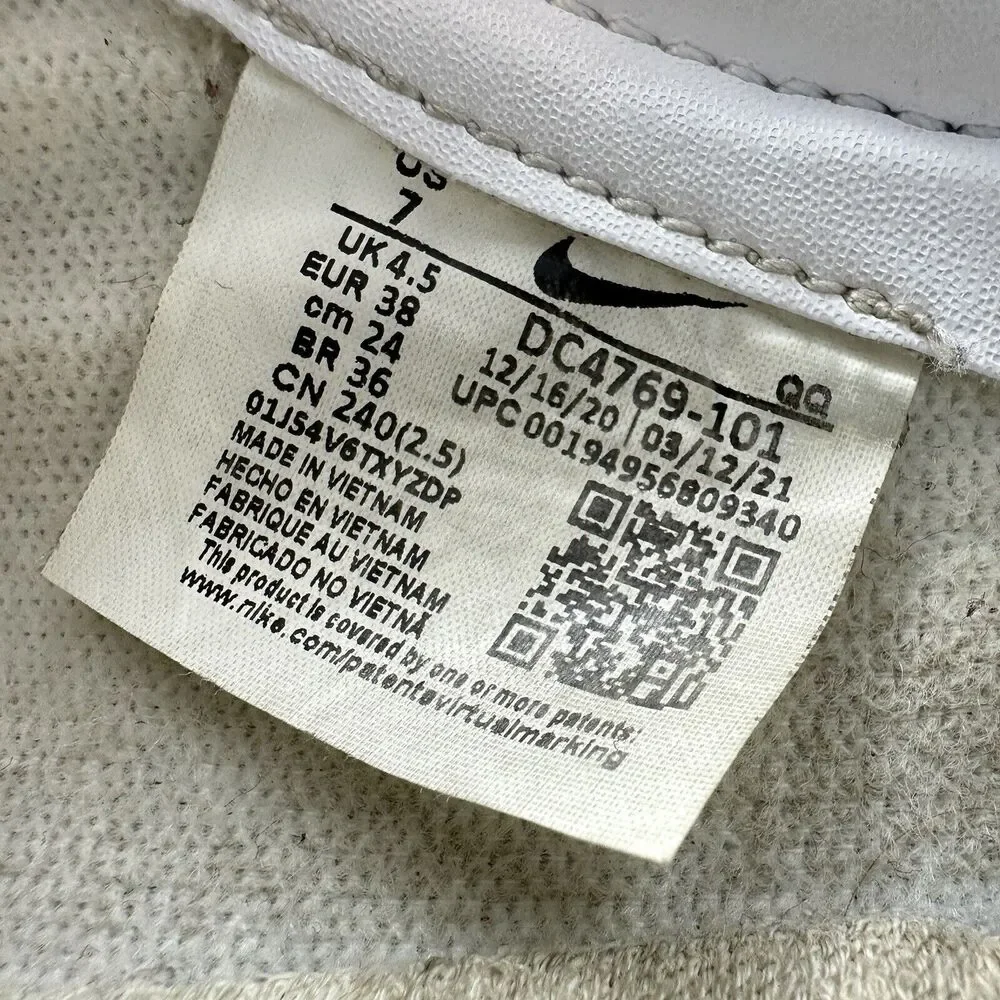 Nike Blazer ‘77 Women's Size 7 Triple White Athletic Casual Shoes DC4769-101 - Picture 13 of 13